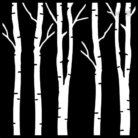 birch tree stencil wall|birch tree stencils printable.